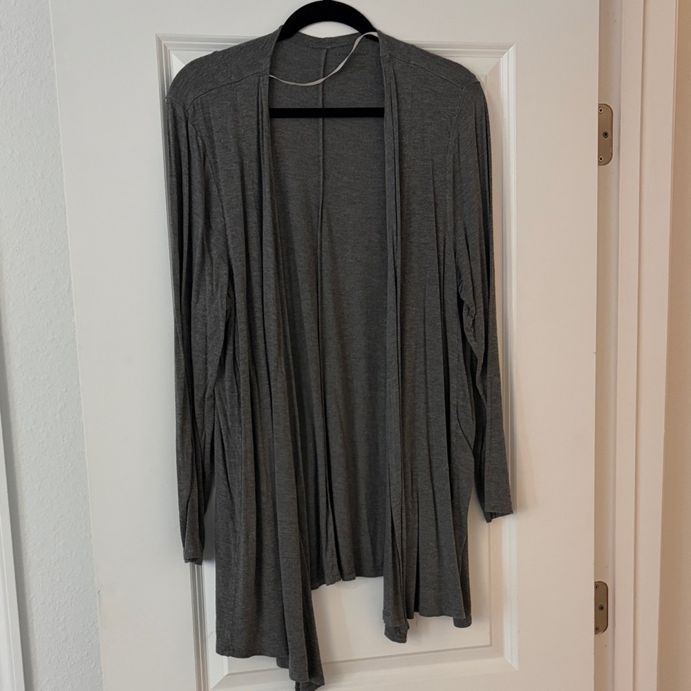 Lane Bryant Charcoal Open Front Cardigan